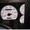 Whitegauges 1987-1989 Ford Mustang 180 KMH METRIC White Face Gauges 8789FM-198