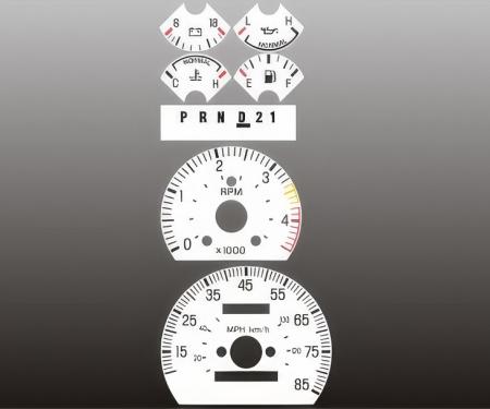 Whitegauges 1987-1991 Ford Truck DIESEL White Face Gauges 8791FT-202