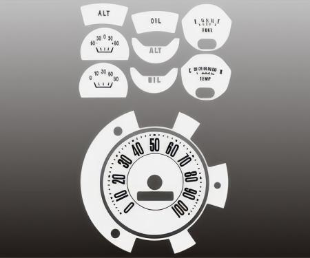 Whitegauges 1961-1966 Ford Truck White Face Gauges 6166FT-107
