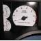 Whitegauges 1987-1989 Ford Mustang 180 KMH METRIC White Face Gauges 8789FM-198