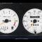Whitegauges 1987-1988 Ford Thunderbird 140 Mph Turbo Coupe White Face Gauges 8788FT-1763