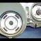 Whitegauges 1971-1973 Ford Mustang METRIC KPH KMH White Face Gauges 7173FM-2311