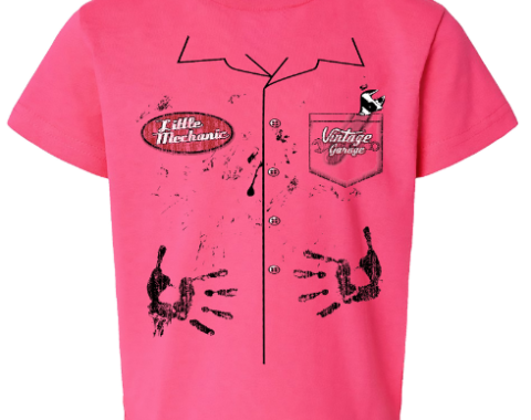 Rabbit Skins Vintage Little Mech Toddler Pink T-Shirt