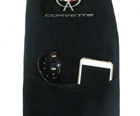 Seat Armour Corvette 1997-2004,  Konsole Cover™ with Pocket, Black, KACORC5B