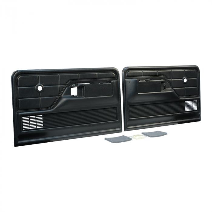 Dennis Carpenter Door Panels - Black - 1973-79 Ford Truck