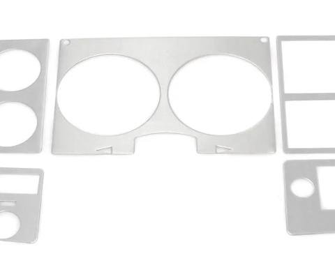 AMD Dash Bezel Trim, Brushed Aluminum, 78-80 Chevy GMC C/K Pickup Truck Blazer Jimmy Suburban w/o AC 460-4078-1B