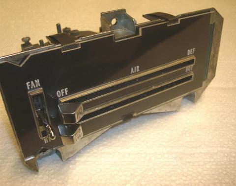 Camaro Heater Control Panel Assembly, For Cars Without Air Conditioning, Remanufactured, 1970-1981