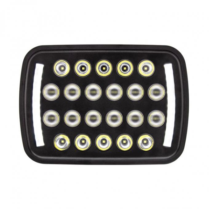 United Pacific 22 High Power LED 5" X 7" Rectangular Light With Position Light - Black 36450