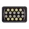 United Pacific 18 High Power 4"X 6" LED Rectangular Light With Position Light - Black 36449