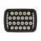 United Pacific 22 High Power LED 5" X 7" Rectangular Light With Position Light - Black 36450