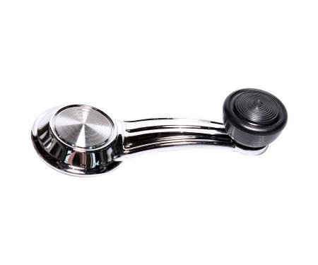 Pair Of 1965-67 Mustang Chrome Interior Quarter Window Cranks - Direct Replacement