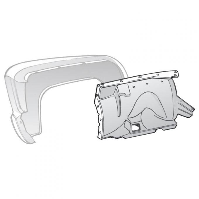 Dennis Carpenter Fender Panel - Inner RH - 1953-56 Ford Truck     BAAD-16054-A