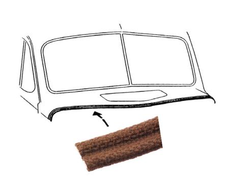 Dennis Carpenter Firewall to Hood Seal - Cowl Lacing - 1936 Ford Car   68-16740