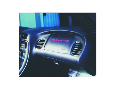 Corvette Dash Letter Kit, Chrome, 1997-2004