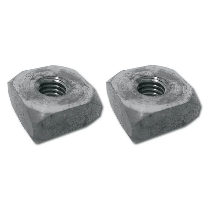 Corvette Rad Lower Support / Body Mount Nuts, Square, 1963-1982