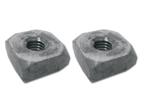 Corvette Rad Lower Support / Body Mount Nuts, Square, 1963-1982