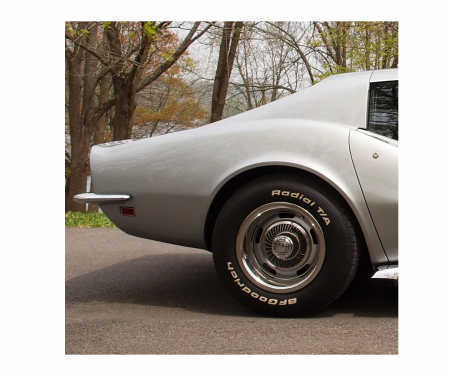 Corvette Rear Quarter Panel, Right with Se (Press Molded), 1969