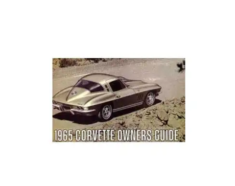 Corvette Owners Manual, 1965