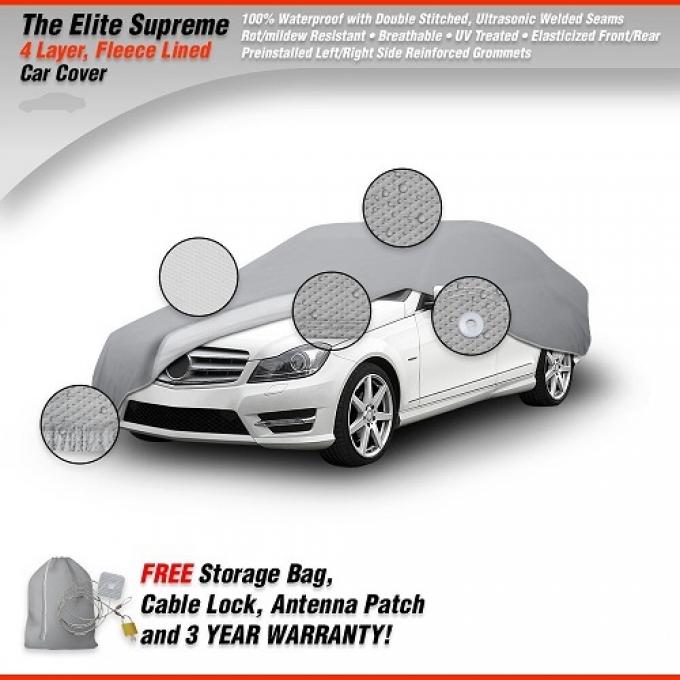 CHEVROLET CAMARO Elite Supreme Fleece Lined Car Cover, Gray, 1967-1992