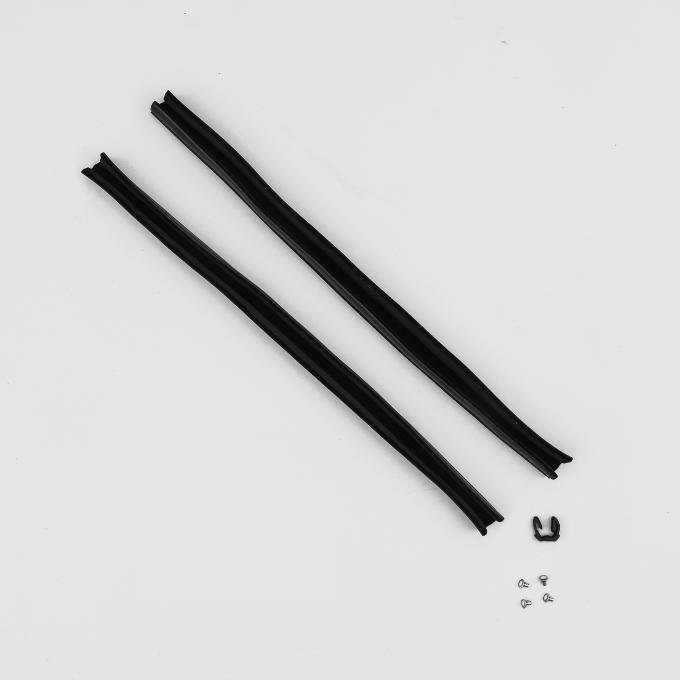 Detroit Muscle Technologies Mopar B Body 66 Belvedere Charger Coronet Satellite Door Glass Rear Lower Lock Side Run Channel Flocked Rubber Guide BXX6666WS70-AS990036