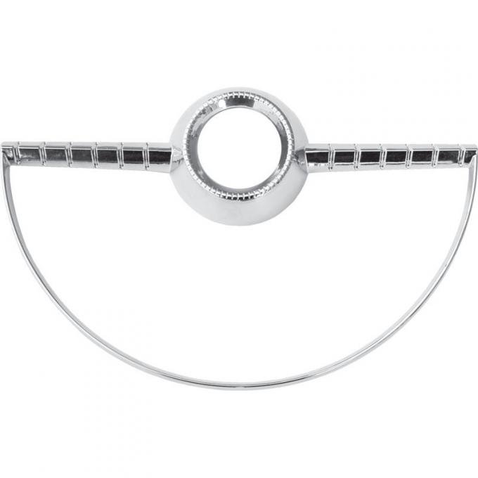 Dennis Carpenter Chrome Horn Ring - without Power Steering - 1955 Ford Car B5A-13A805-A