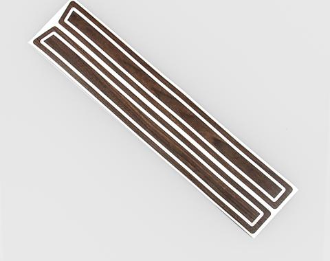 Detroit Muscle Technologies Mopar Dodge Truck 77-78 Warlock Lil Red Door Woodgrain Overlay - WALNUT TRK7778OL50-WALNUT