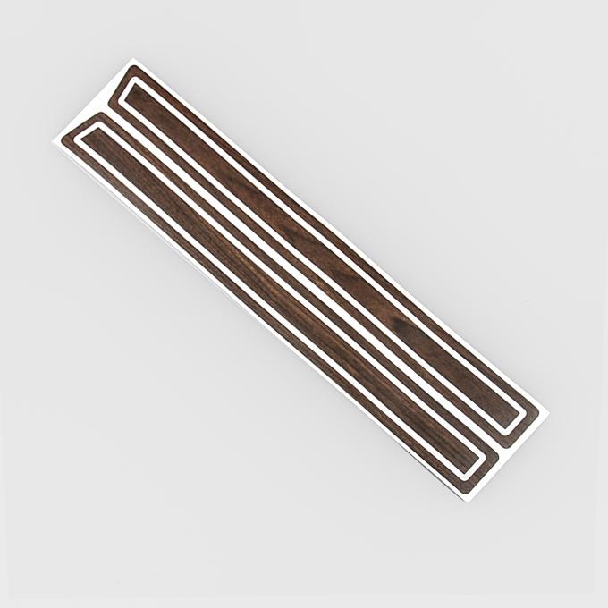 Detroit Muscle Technologies Mopar Dodge Truck 77-78 Warlock Lil Red Door Woodgrain Overlay - WALNUT TRK7778OL50-WALNUT