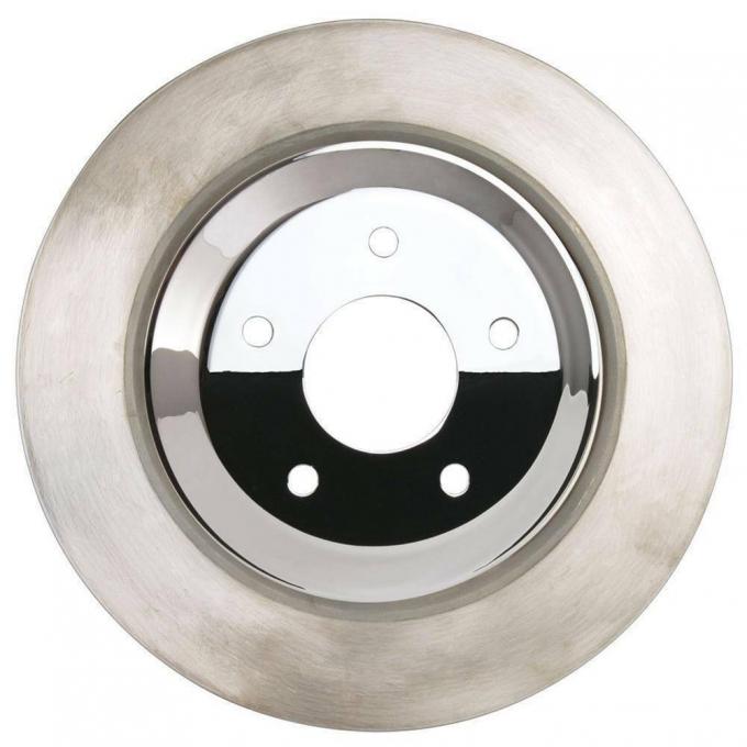 Corvette Brake Rotor Hub Covers, Chrome 4 Piece Set, Standard, 2005-2013