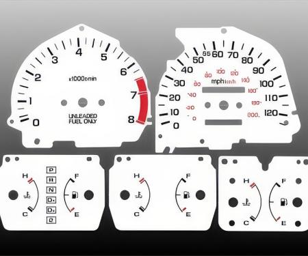 Whitegauges 1988-1989 Honda CRX White Face Gauges 8889HC-1506