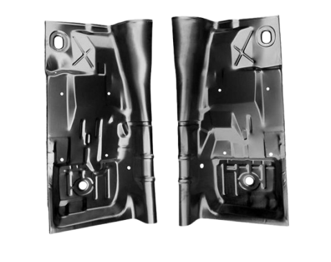 Redline Restomotive® 1975-1981 Camaro / Firebird Full Length Left and Right Floor Pan with Partial Tunnel