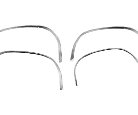 Redline Restomotive® 1970-1972 Chevrolet Chevelle Front and Rear, Left and Right Wheel Well Molding