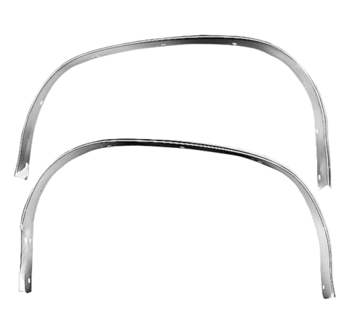 Redline Restomotive® 1970-1972 Chevrolet Chevelle Rear Left and Right Wheel Well Molding