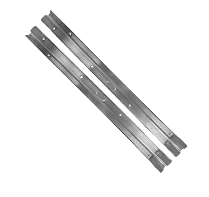 Redline Restomotive® 1968-1979 Chevrolet Chevy II / Nova 2 Door Left and Right Sill Plate without Fisher Emblem