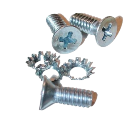 Redline Restomotive® 1964-1967 Chevrolet Corvette Glove Box Door to Hinge Screws & Washers