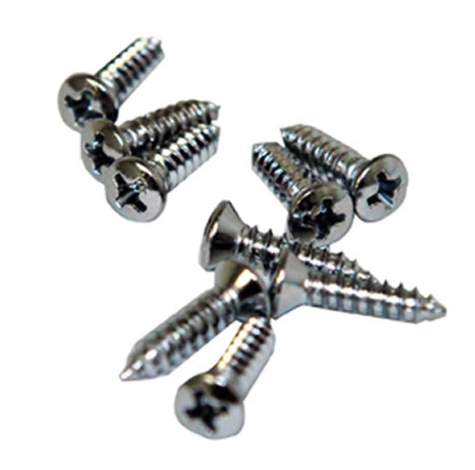 Redline Restomotive® 1964-1973 Ford Mustang Inside Rear View Mirror & Sun Visor Screw Set