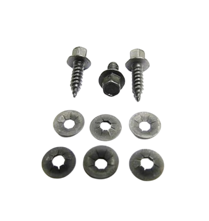 Redline Restomotive® 1966-1967 Chevrolet Chevy II 9 Piece Heater Control Cable Mounting Hardware Kit