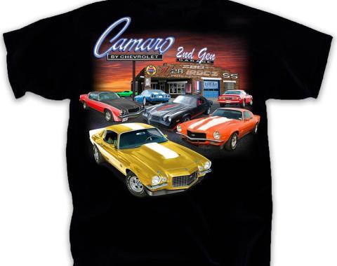 Camaro 1970-1981 Generation Camaro Garage Adult T-Shirt