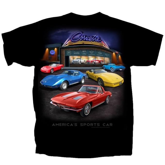 Corvette Showroom Adult T-Shirt