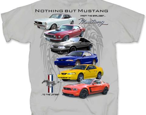 1964-2012 Mustang Collection Adult T-Shirt