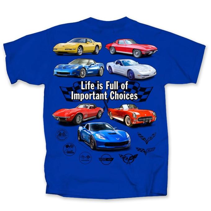 Corvette Important Choices Adult T-Shirt