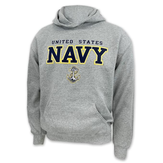 Navy Block Hoodie