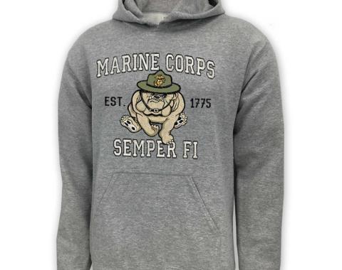 Marines Retro Mascot ie Hoodie