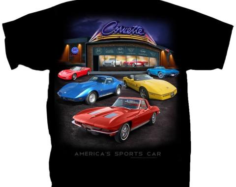 Corvette Showroom Adult T-Shirt