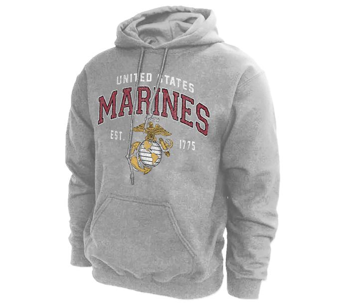 Marines Vintage Block Logo Hoodie
