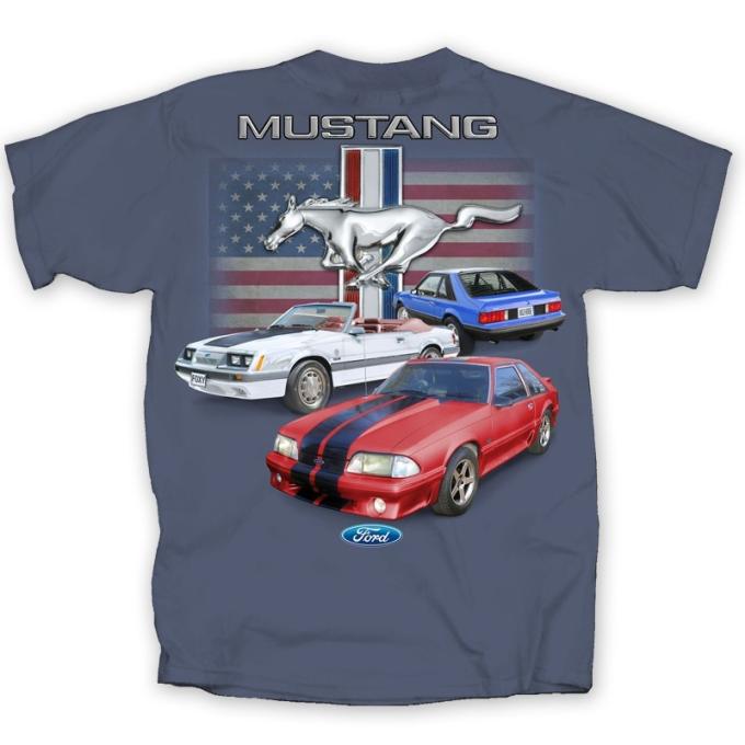 Fox Body Mustang Flag Adult T-Shirt