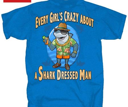 Shark Dressed Man Adult T-Shirt