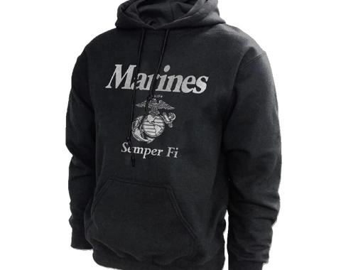 Marine Semper Fi Reflective Logo Hoodie