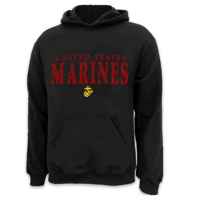 Marine Stamp Logo Hoodie