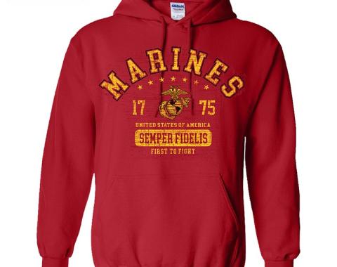 Marines Athletic Logo Hoodie
