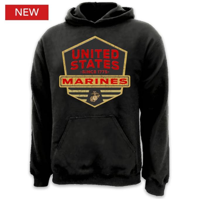 Marines Hex Shield Hoodie